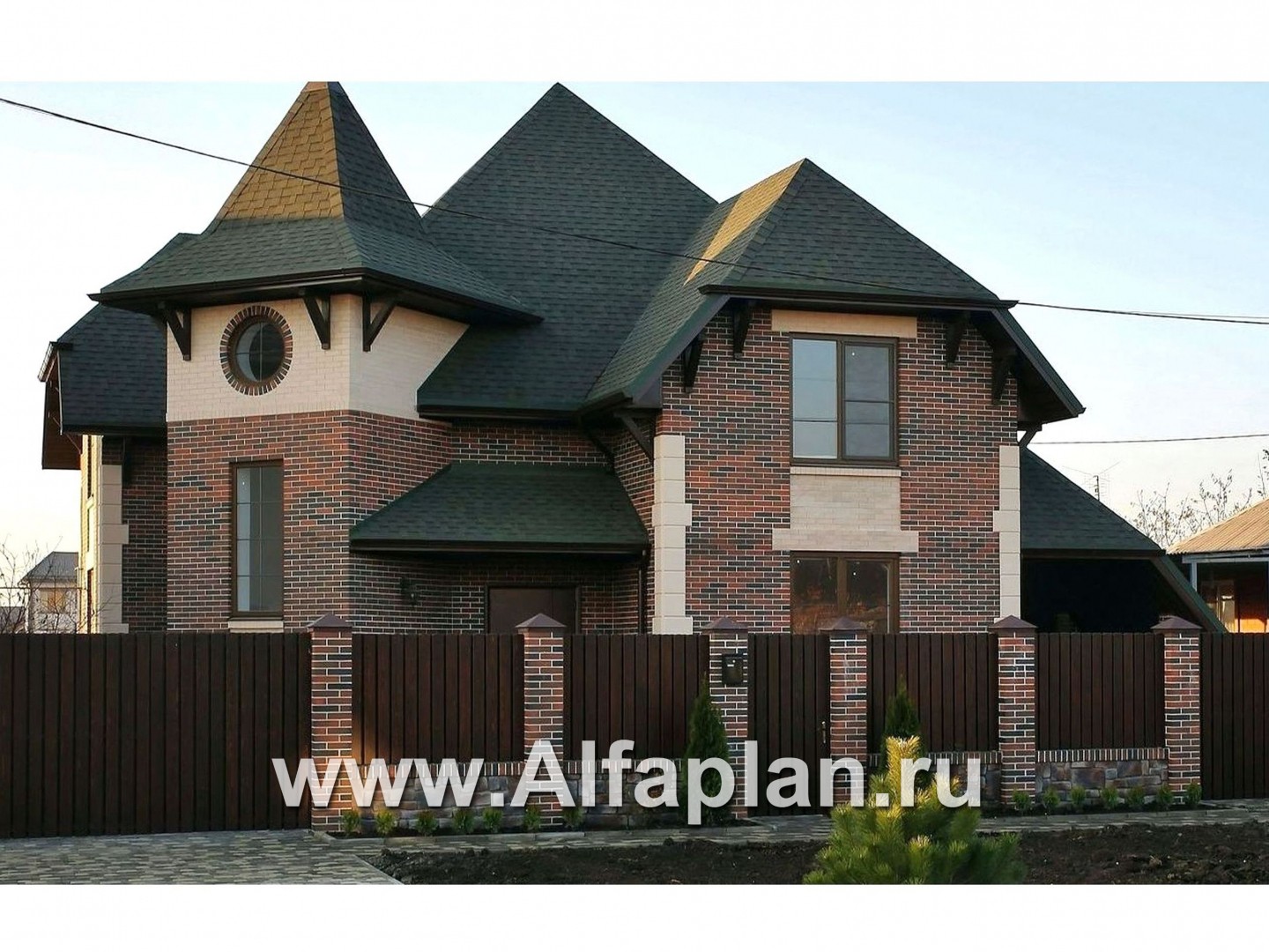Проекты домов Альфаплан - «Баттерфляй» - коттедж для углового участка - дополнительное изображение №5