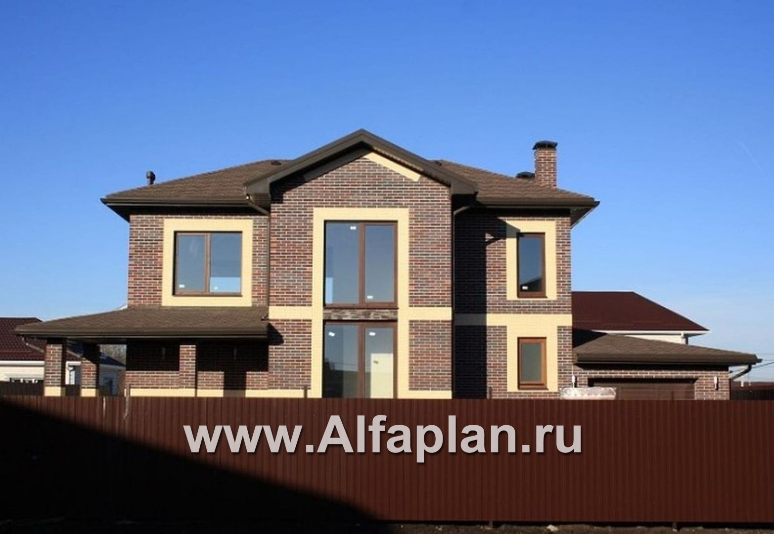 Проекты домов Альфаплан - «Невский стиль» - удобный и красивый двухэтажный дом с гаражом - дополнительное изображение №3