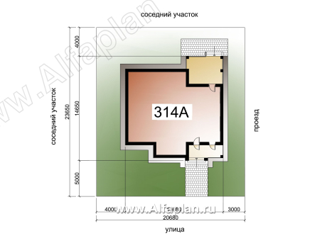 «Жасмин» - проект одноэтажного дома в классическом стиле - превью дополнительного изображения №4