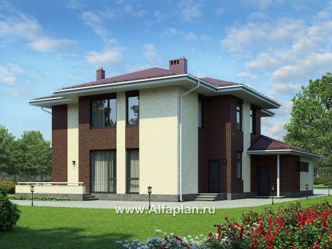 Проекты домов Альфаплан - Проект комфортабельного дома в современном стиле - превью дополнительного изображения №2