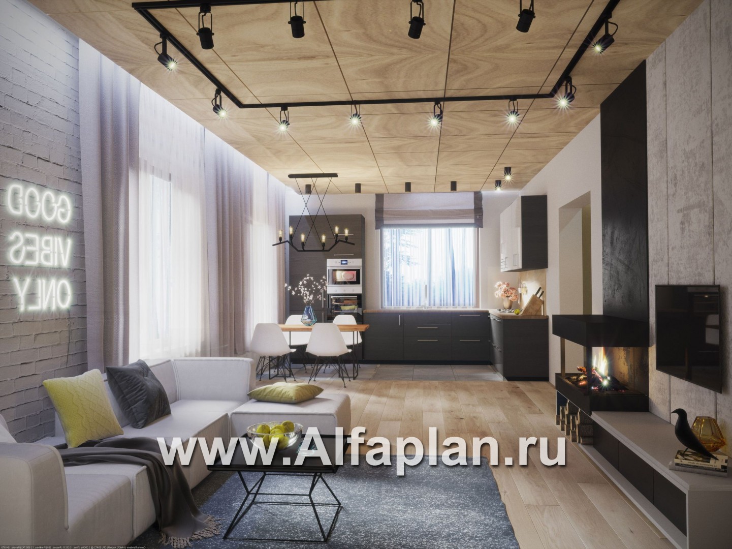 Проекты домов Альфаплан - Проект двухэтажного экономичного и компактного дом - дополнительное изображение №2
