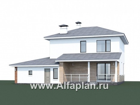 Проекты домов Альфаплан - «Рефлекс» - современный комфортабельный дом с гаражом - превью дополнительного изображения №1
