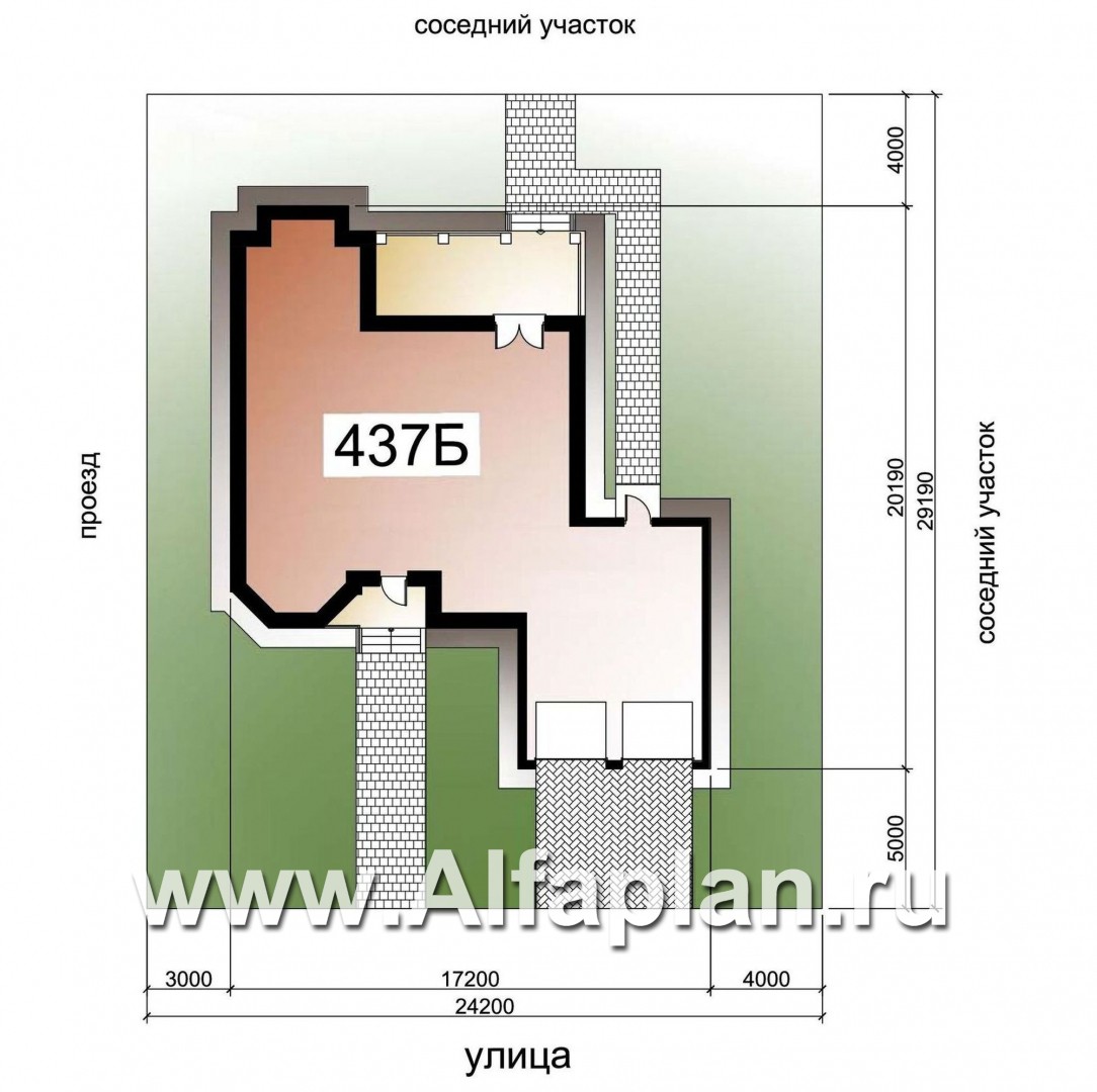 Проекты домов Альфаплан - «Гольфстрим» - современный коттедж с гаражом - дополнительное изображение №4