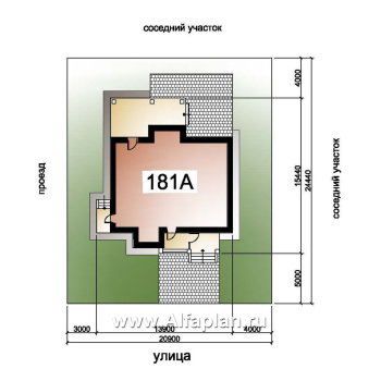 Проекты домов Альфаплан - «Грюневальд»-  рациональный план дома, двускатная крыша - превью дополнительного изображения №5