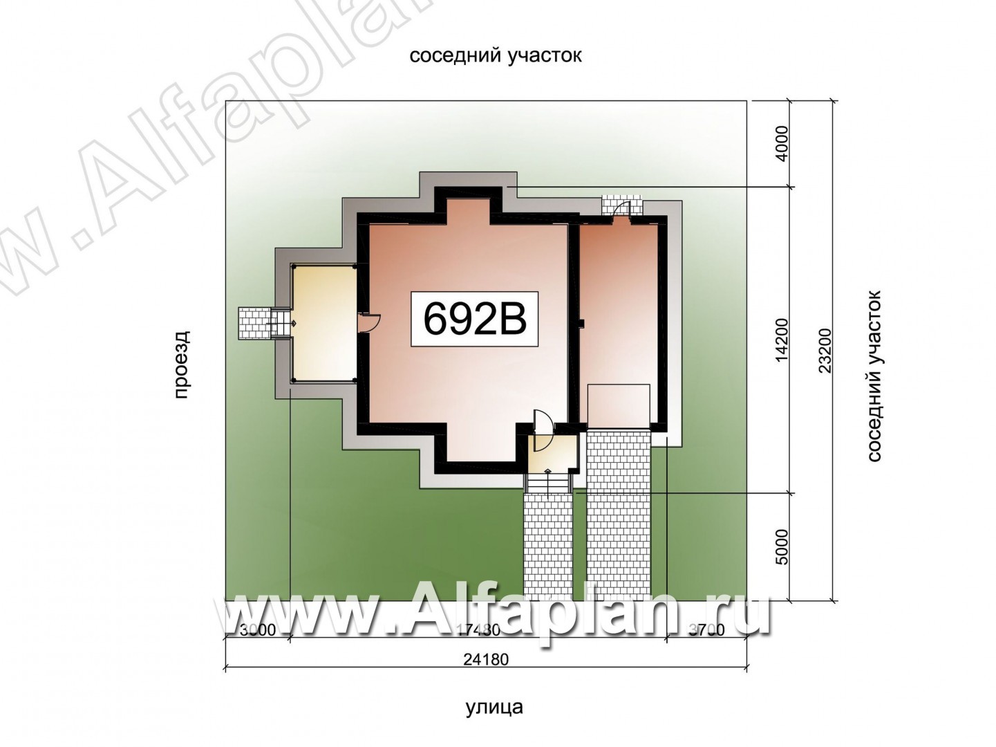 Проекты домов Альфаплан - «Печора» - стильный двухэтажный коттедж с гаражом - дополнительное изображение №1