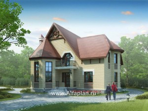 Проекты домов Альфаплан - «Консул» - изящный дом для солидных людей - превью основного изображения