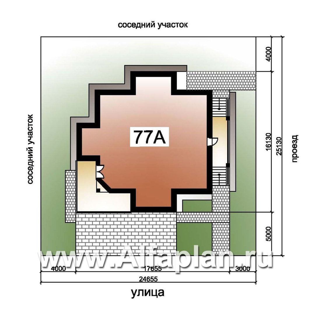 Проекты домов Альфаплан - «Три семерки» - трехэтажный загородный особняк - дополнительное изображение №6
