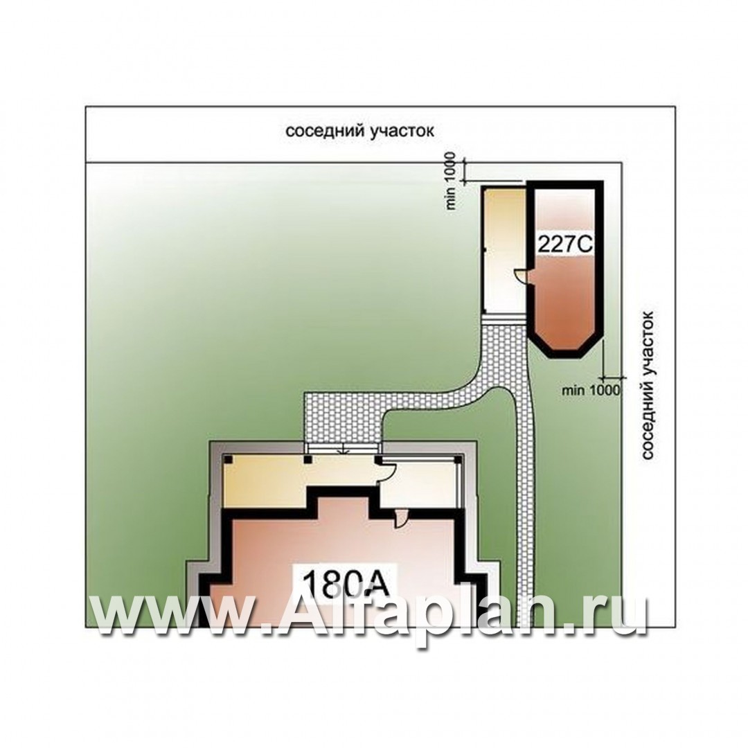 Проекты домов Альфаплан - «Рюрик»_ДУО - дополнительное изображение №2