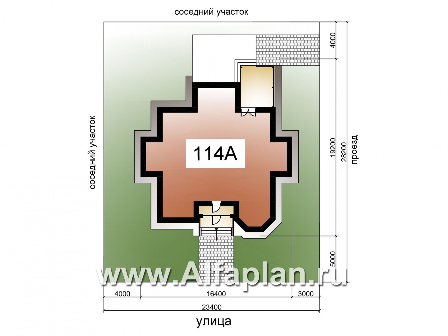 Проекты домов Альфаплан - «Воронцов»- респектабельный коттедж с комфортной планировкой - дополнительное изображение №2