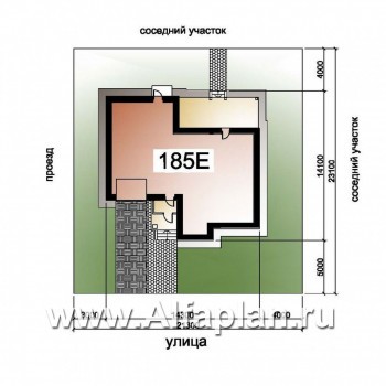 Проекты домов Альфаплан - «Приоритет» - коттедж с компактным планом и комфортной планировкой - превью дополнительного изображения №3