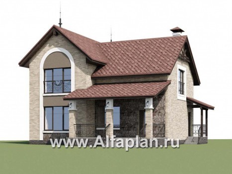 Проекты домов Альфаплан - «Огни залива» - проект дома с открытой планировкой - превью дополнительного изображения №1