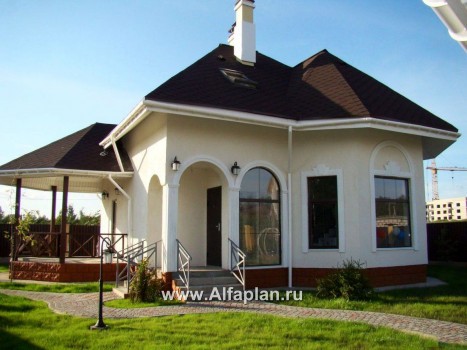 Проекты домов Альфаплан - «Душечка» - удобный дом для жизни и отдыха - превью дополнительного изображения №1