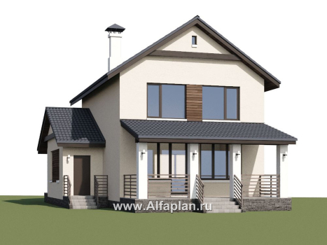 Проекты домов Альфаплан - «Весна» - проект экономичного и удобного дом - превью дополнительного изображения №1