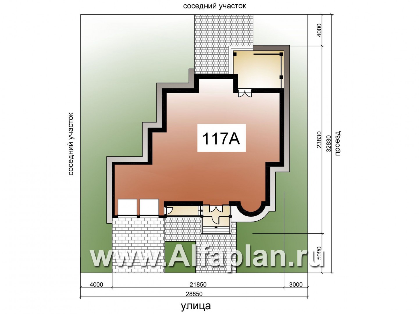 Проекты домов Альфаплан - Вилла «Эдельвейс» - элитный дом в классическом стиле - дополнительное изображение №3