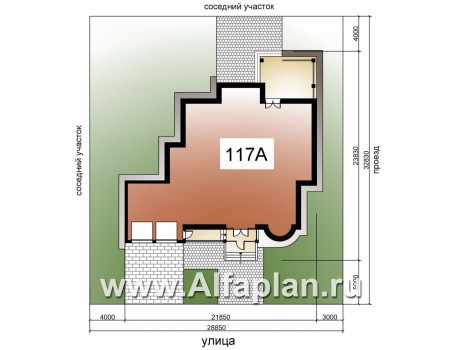 Проекты домов Альфаплан - Вилла «Эдельвейс» - элитный дом в классическом стиле - превью дополнительного изображения №3