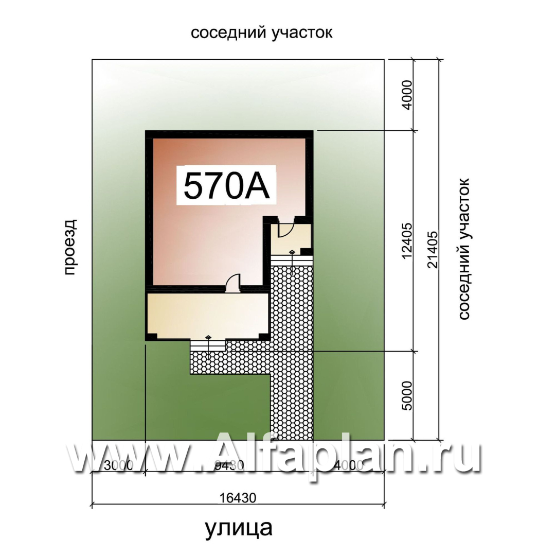 Проекты домов Альфаплан - «Виньон» - дачный дом с большой террасой - дополнительное изображение №8